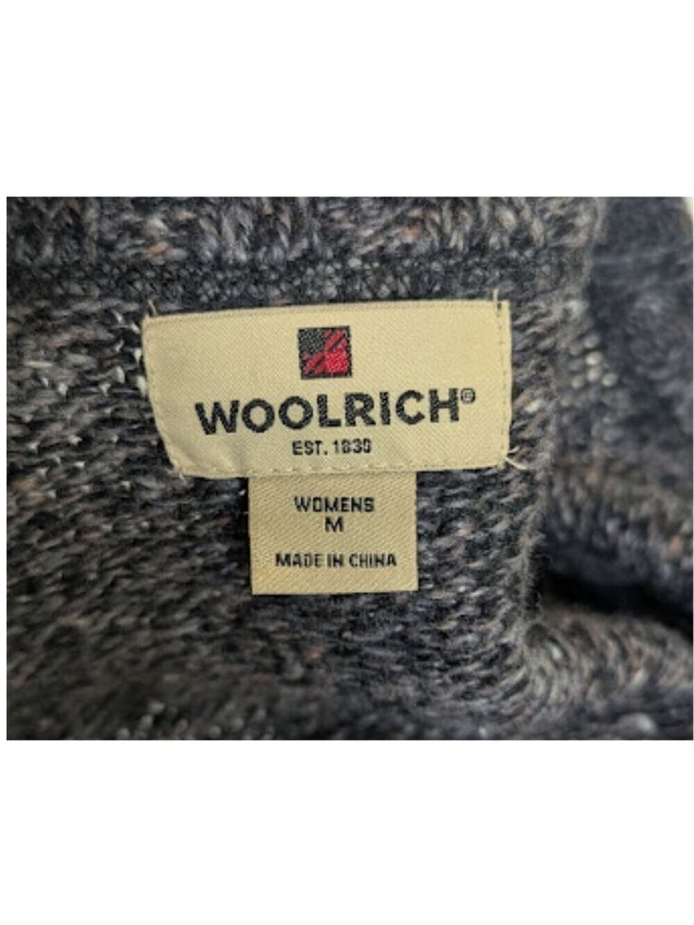 Woolrich Cardinal Embroidered Zip Sweater Vest Black Heather Size M Cottagecore - Picture 13 of 16